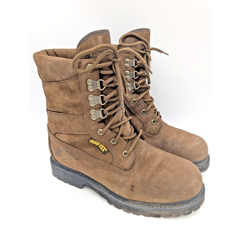 Northeast Outfitters Mens Gore-Tex Leather Boots 9.5 Brown Thinsulate 08223